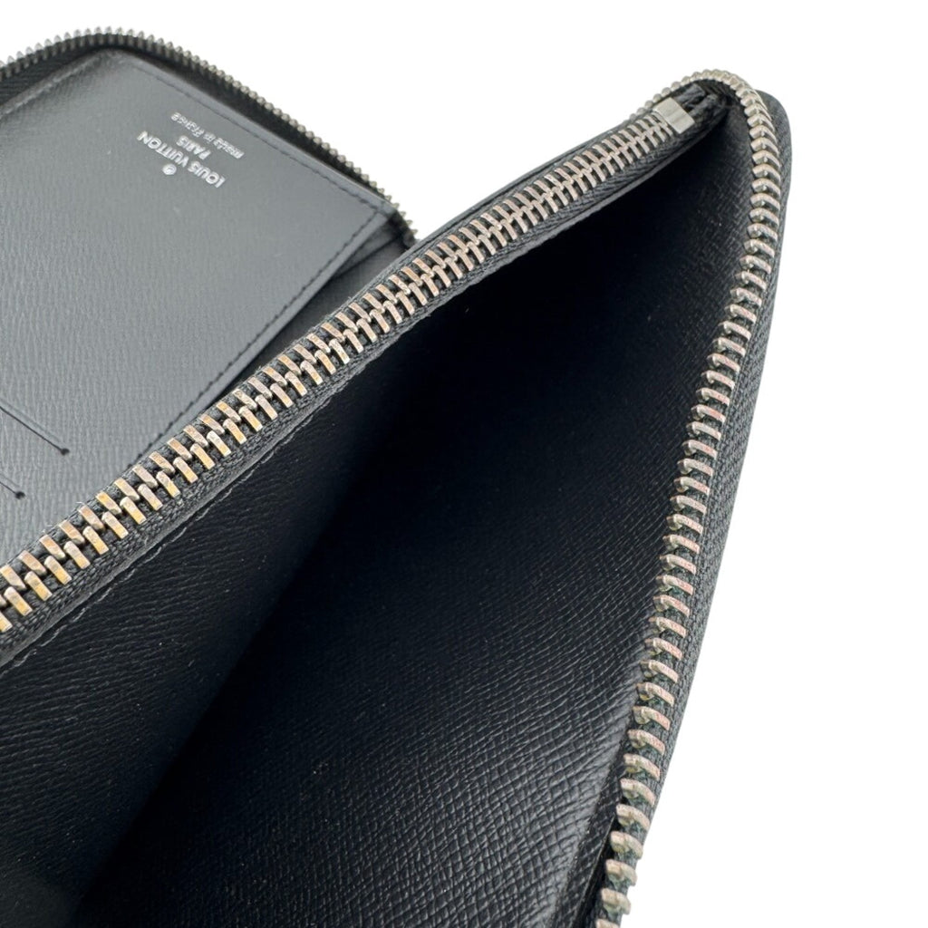 Louis Vuitton Black Leather Long Wallet