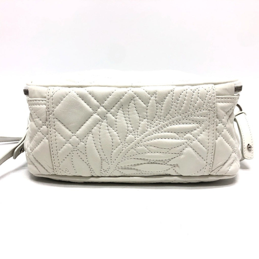 Balenciaga White Leather Hand