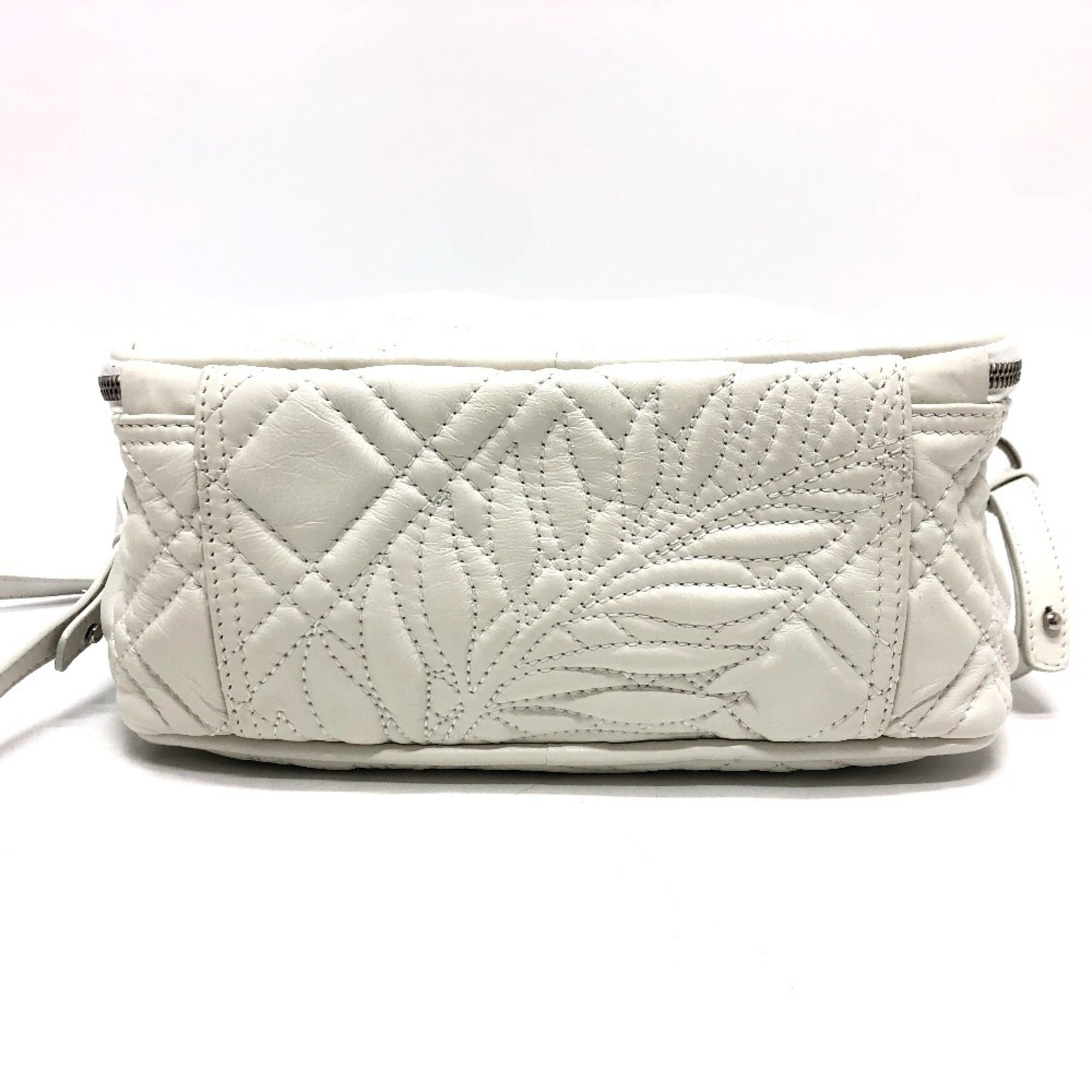 Balenciaga White Leather Hand
