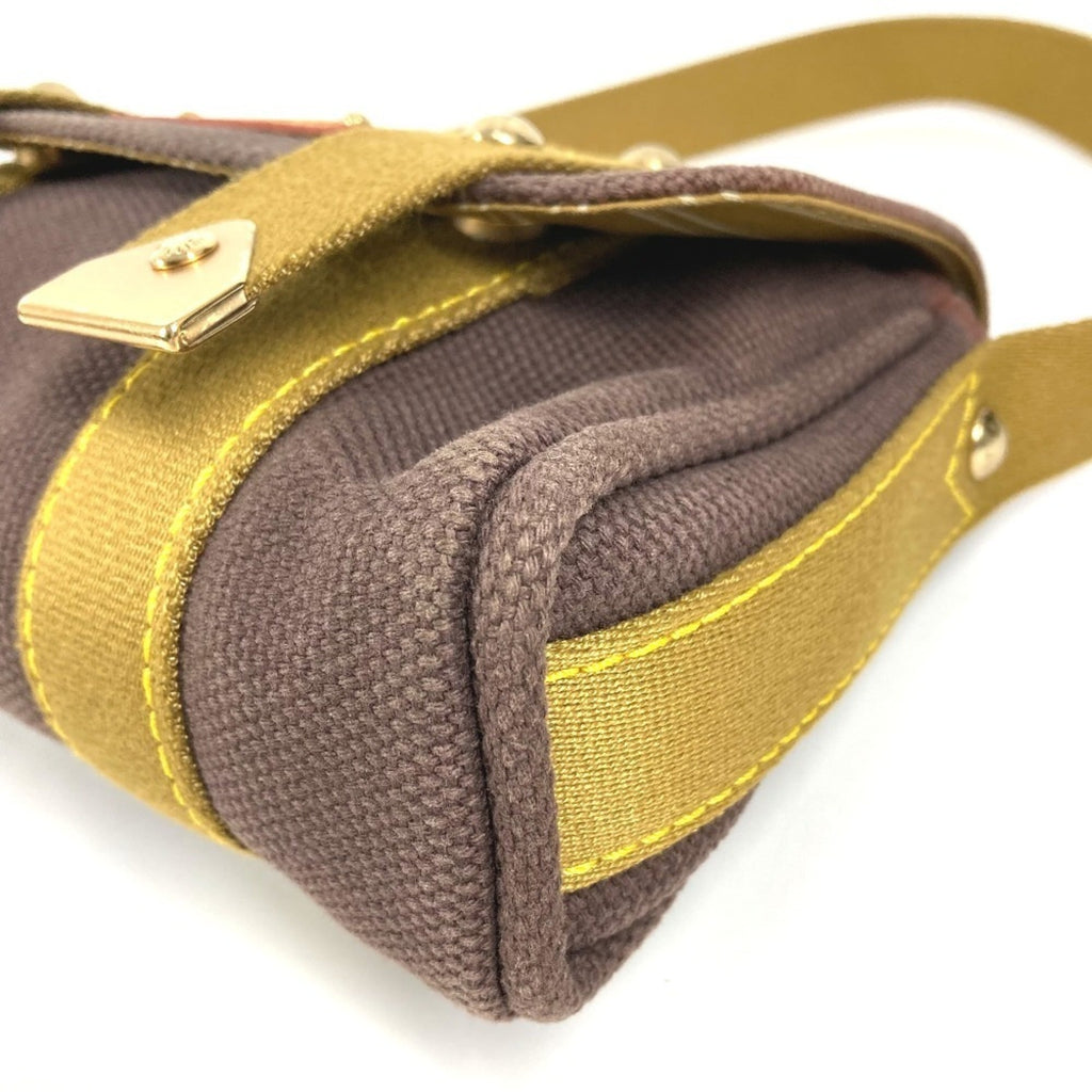 Louis Vuitton Brown Canvas Pochette Shoulder Bag