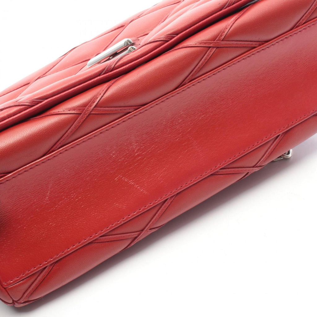 Louis Vuitton Red Color Leather Handbag Shoulder Bag