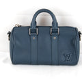 Louis Vuitton Blue Leather Handbag Shoulder Bag