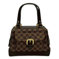 Louis Vuitton Brown Leather Pvc Boston Bag Handbag Tote Bag