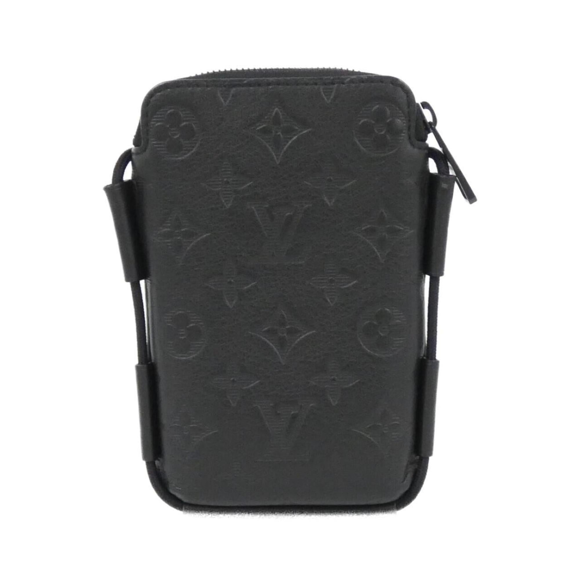 Louis Vuitton Black Leather Pouch Shoulder Bag