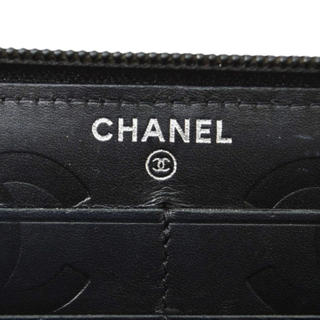 Chanel Black Cambon Ligne Long Wallet (Bi-Fold)