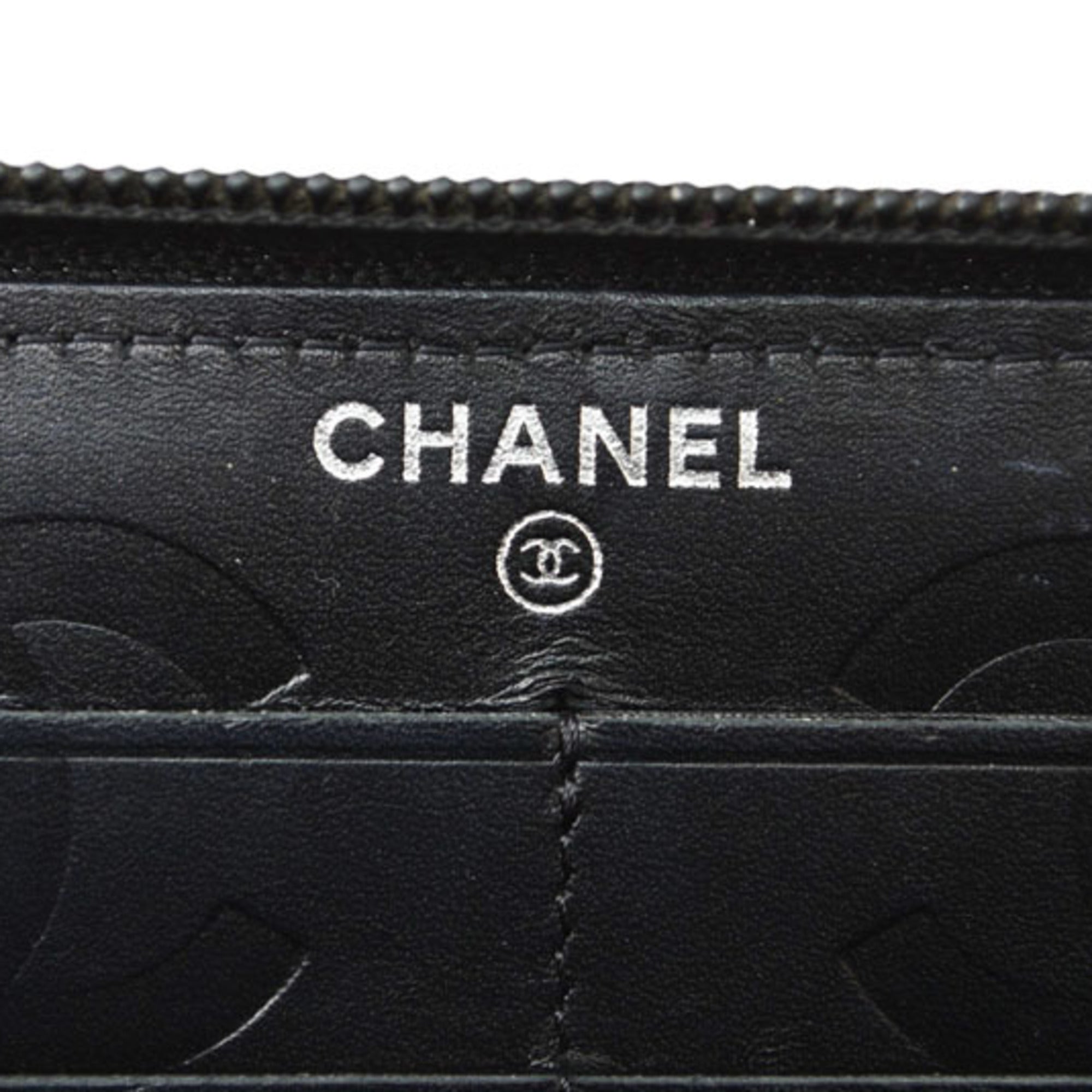 Chanel Black Cambon Ligne Long Wallet (Bi-Fold)
