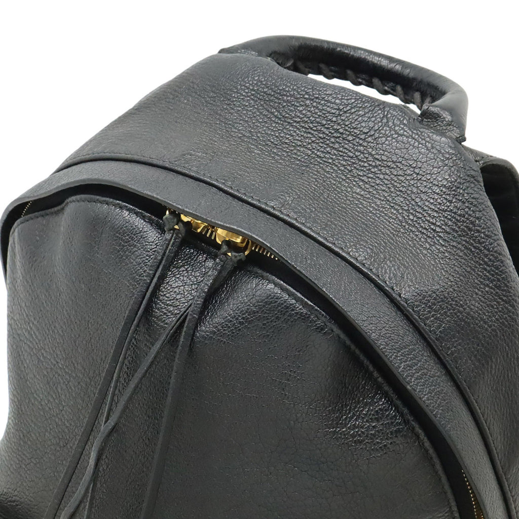 Balenciaga Black Leather Backpack