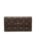 Louis Vuitton Brown Pvc Leather Long Wallet (Tri-Fold)