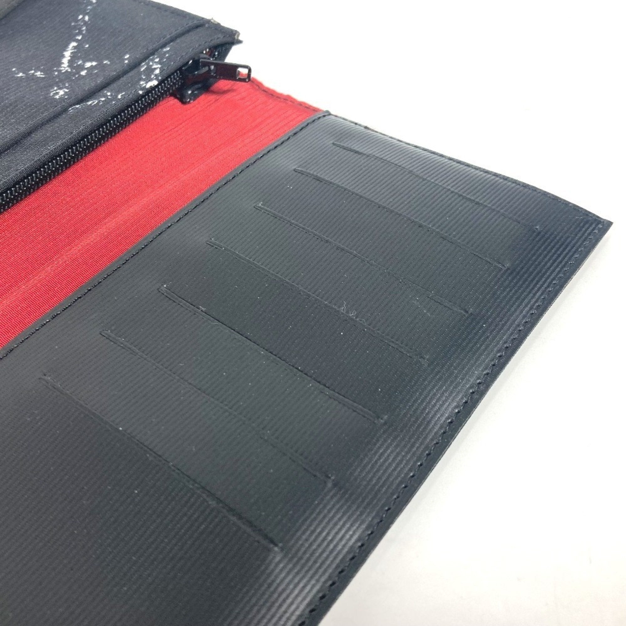Chanel Black Nylon Long Wallet (Bi-Fold)