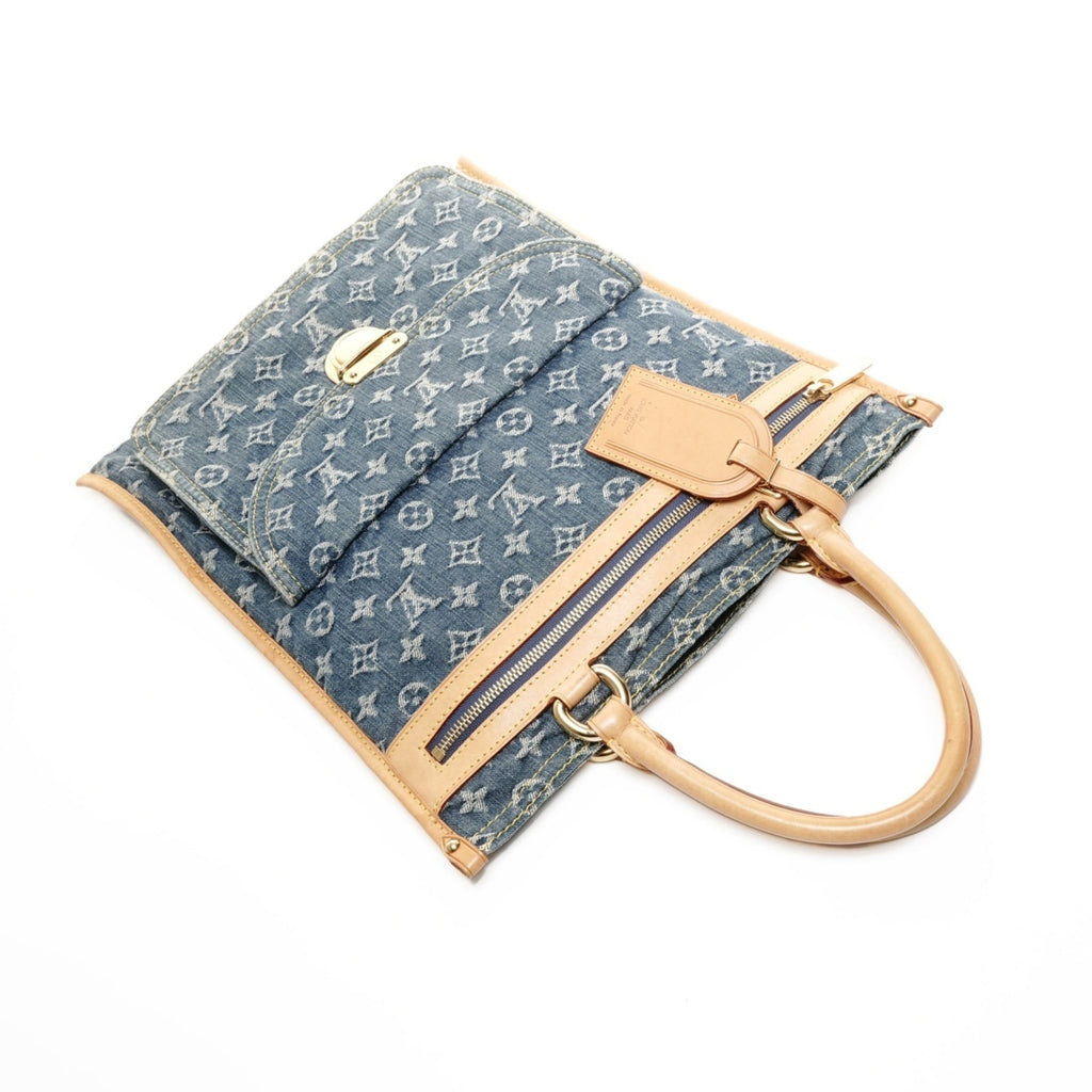 Louis Vuitton Navy Monogram Denim Handbag