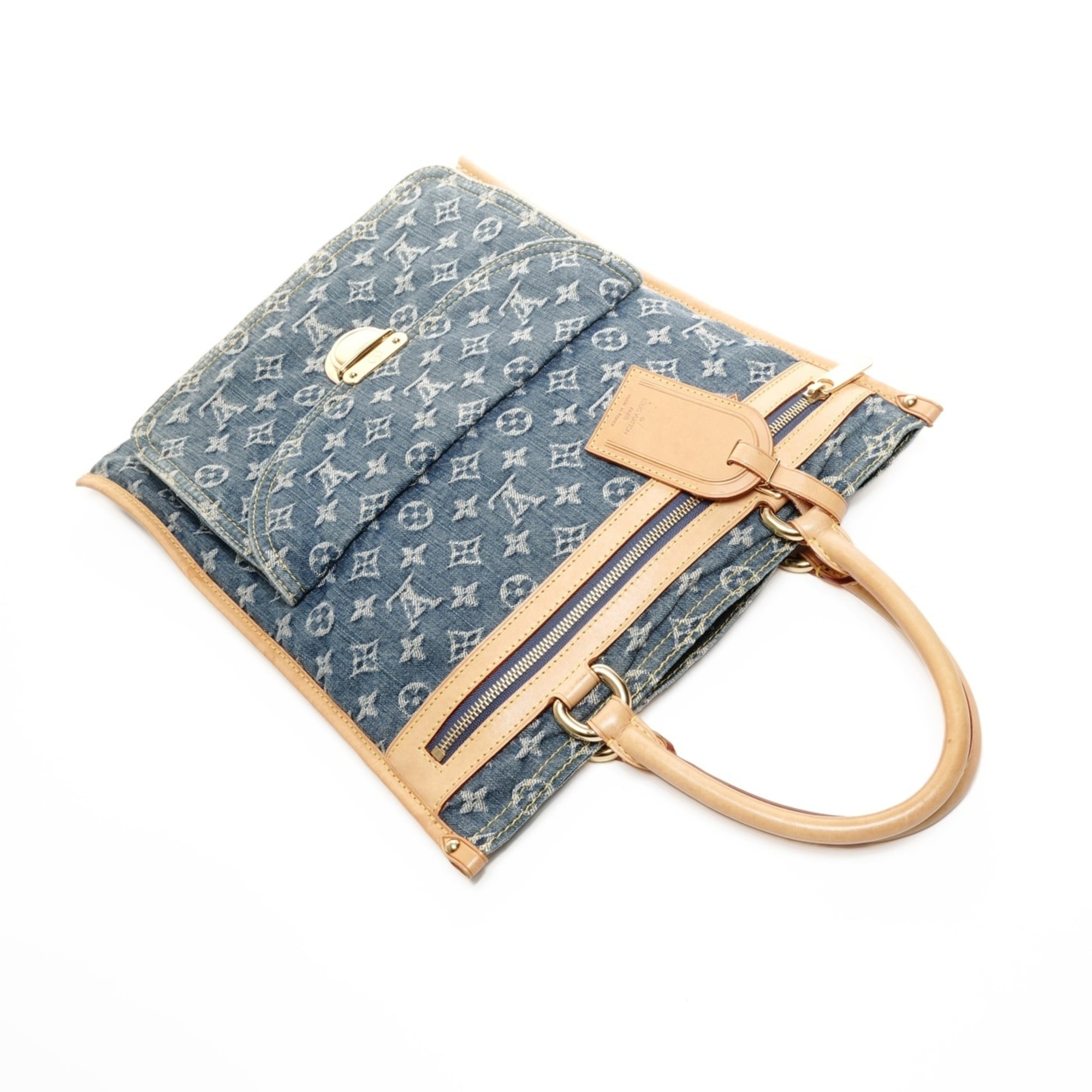 Louis Vuitton Navy Monogram Denim Handbag