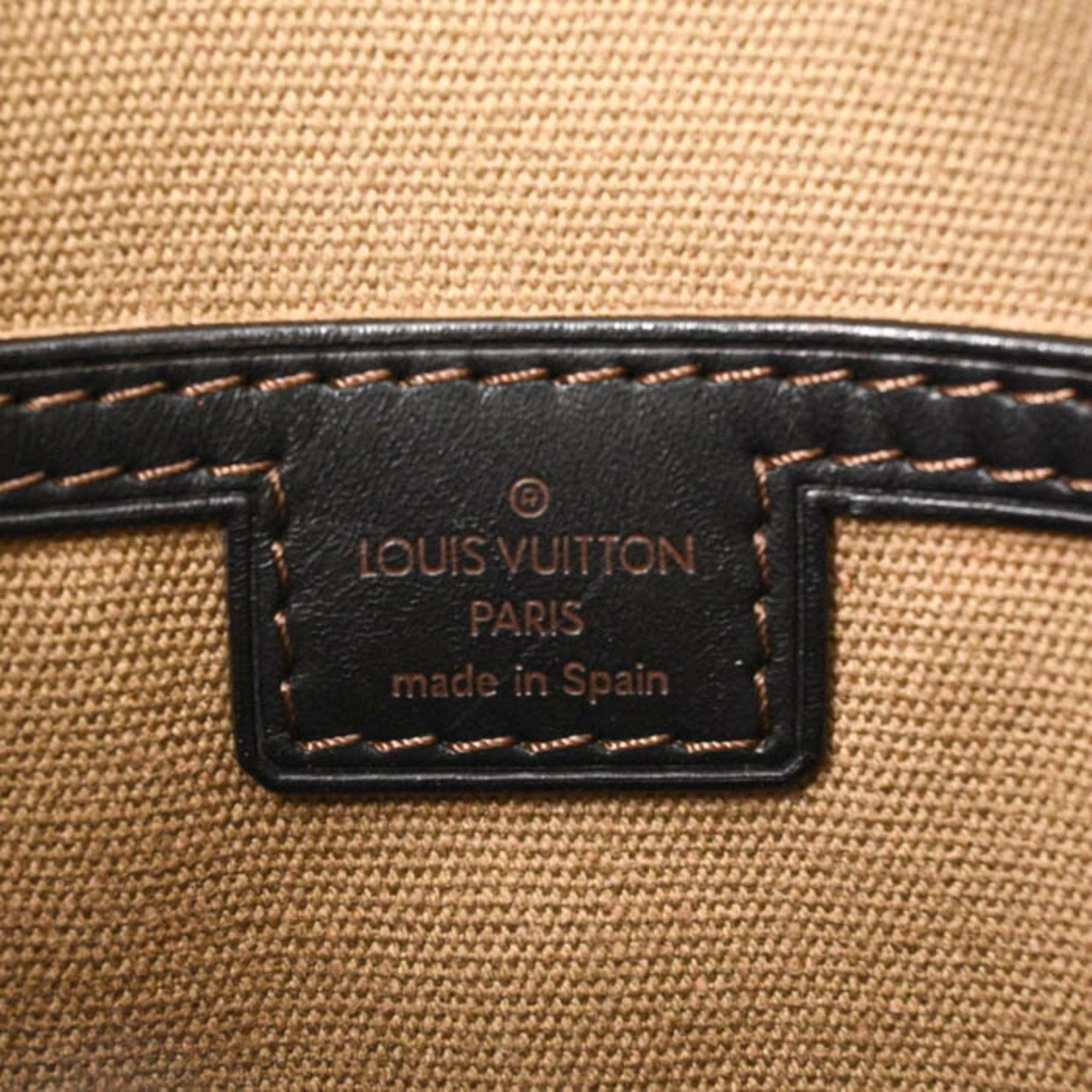 Louis Vuitton Dark Brown Leather Pochette Shoulder Bag