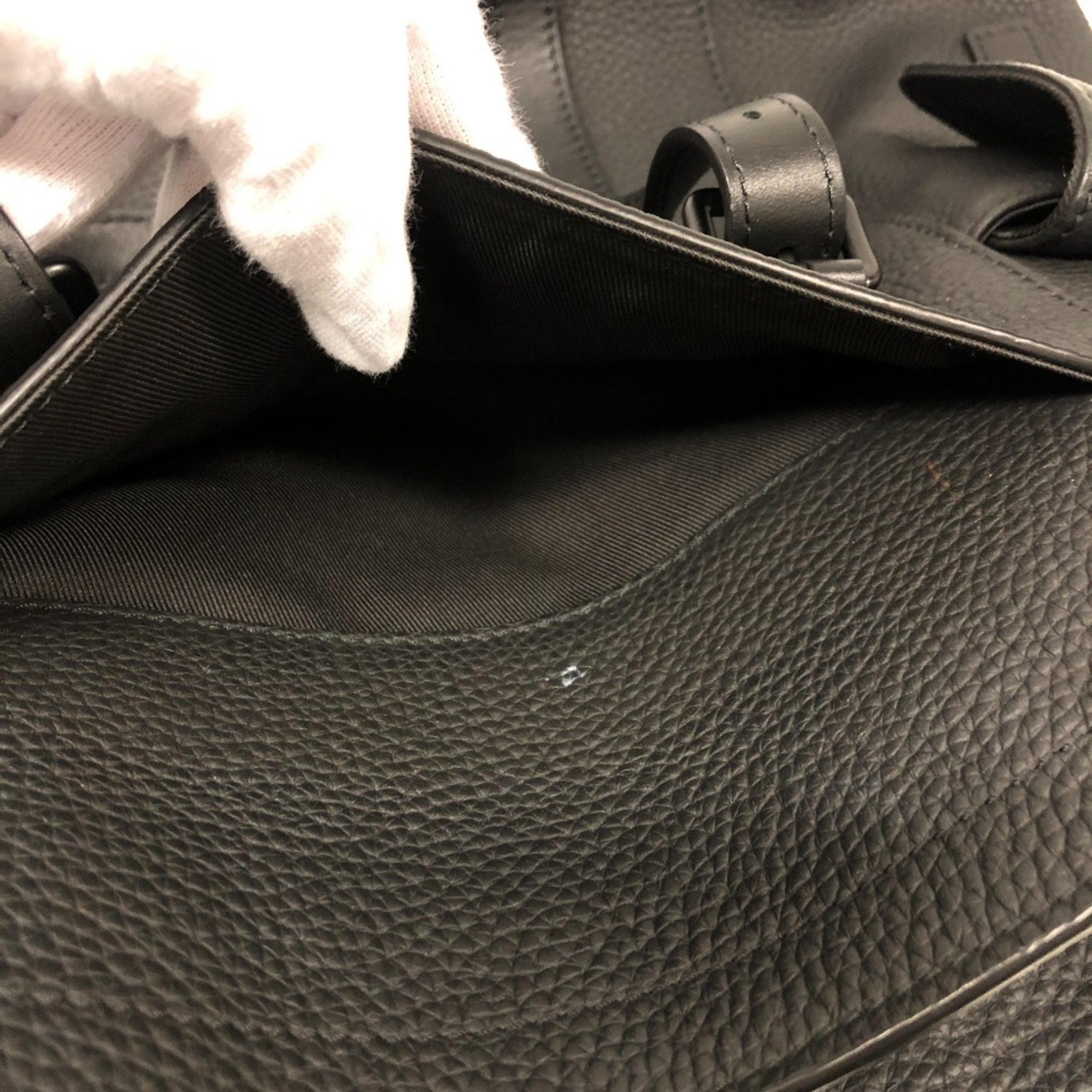 Louis Vuitton Taurillon Black Leather Tote Bag