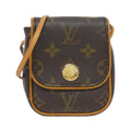 Louis Vuitton Marron Coated Canvas Pochette Shoulder Bag