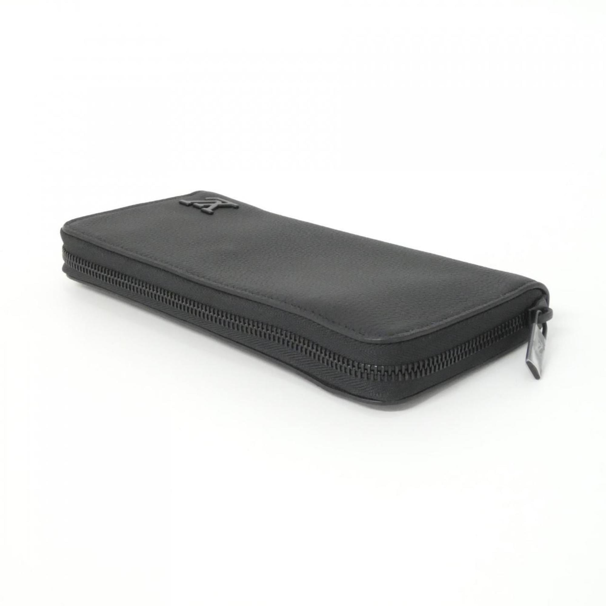 Louis Vuitton Black Leather Long Wallet