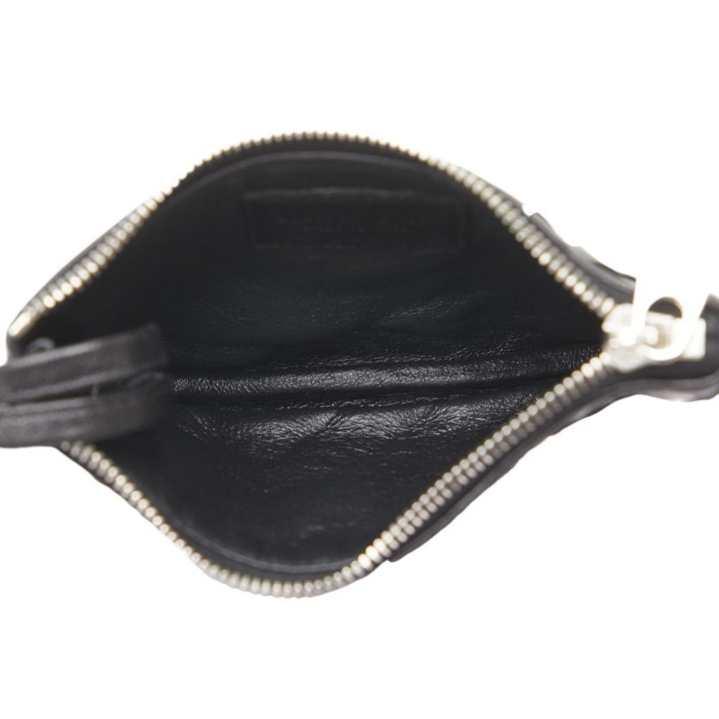 Bottega Veneta Black Leather Coin Purse/Coin Case