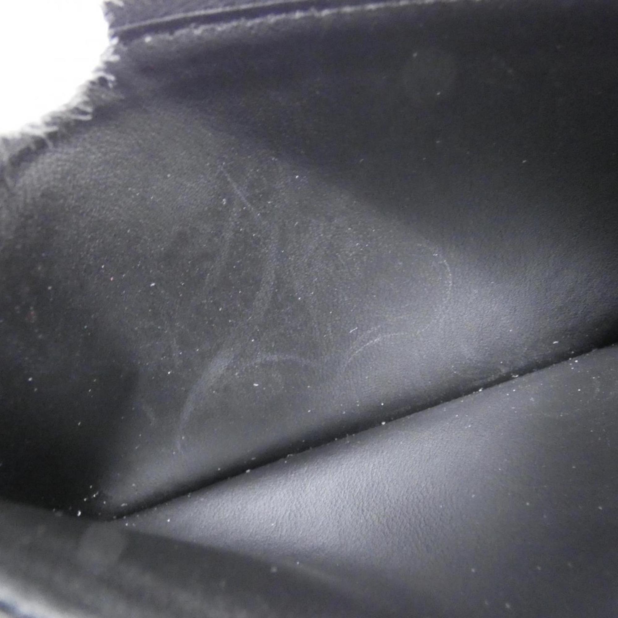 Louis Vuitton Black Leather Long Wallet