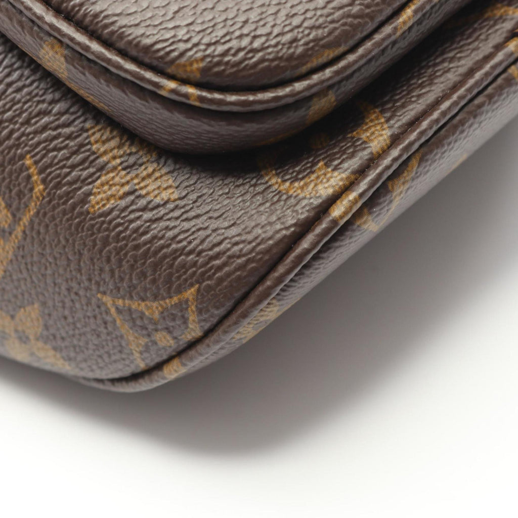 Louis Vuitton Brown Monogram Coated Canvas Leather Handbag