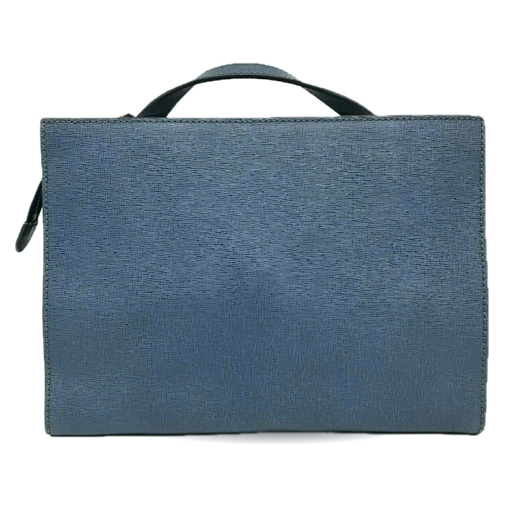 Fendi Navy Leather Handbag Shoulder Bag