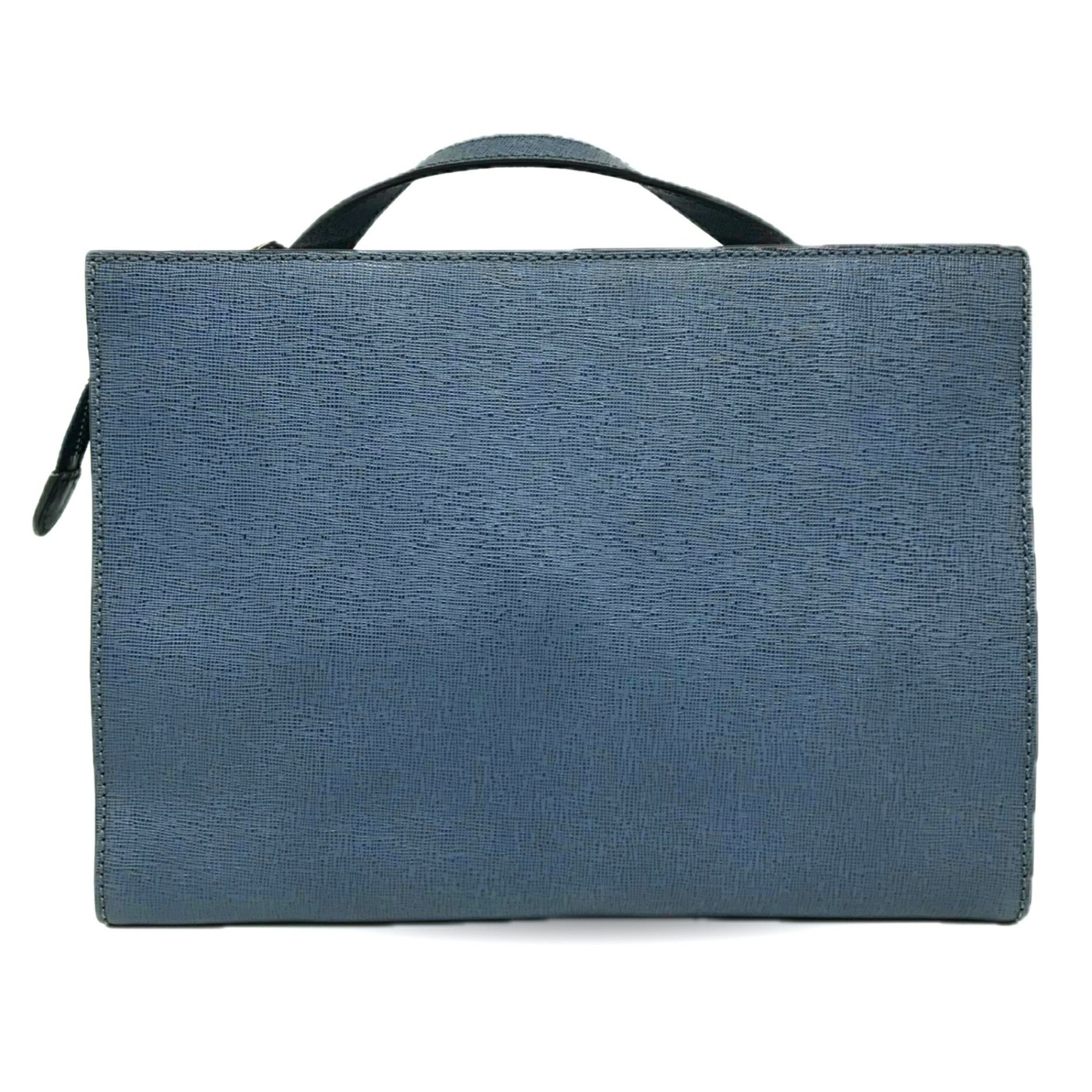 Fendi Navy Leather Handbag Shoulder Bag