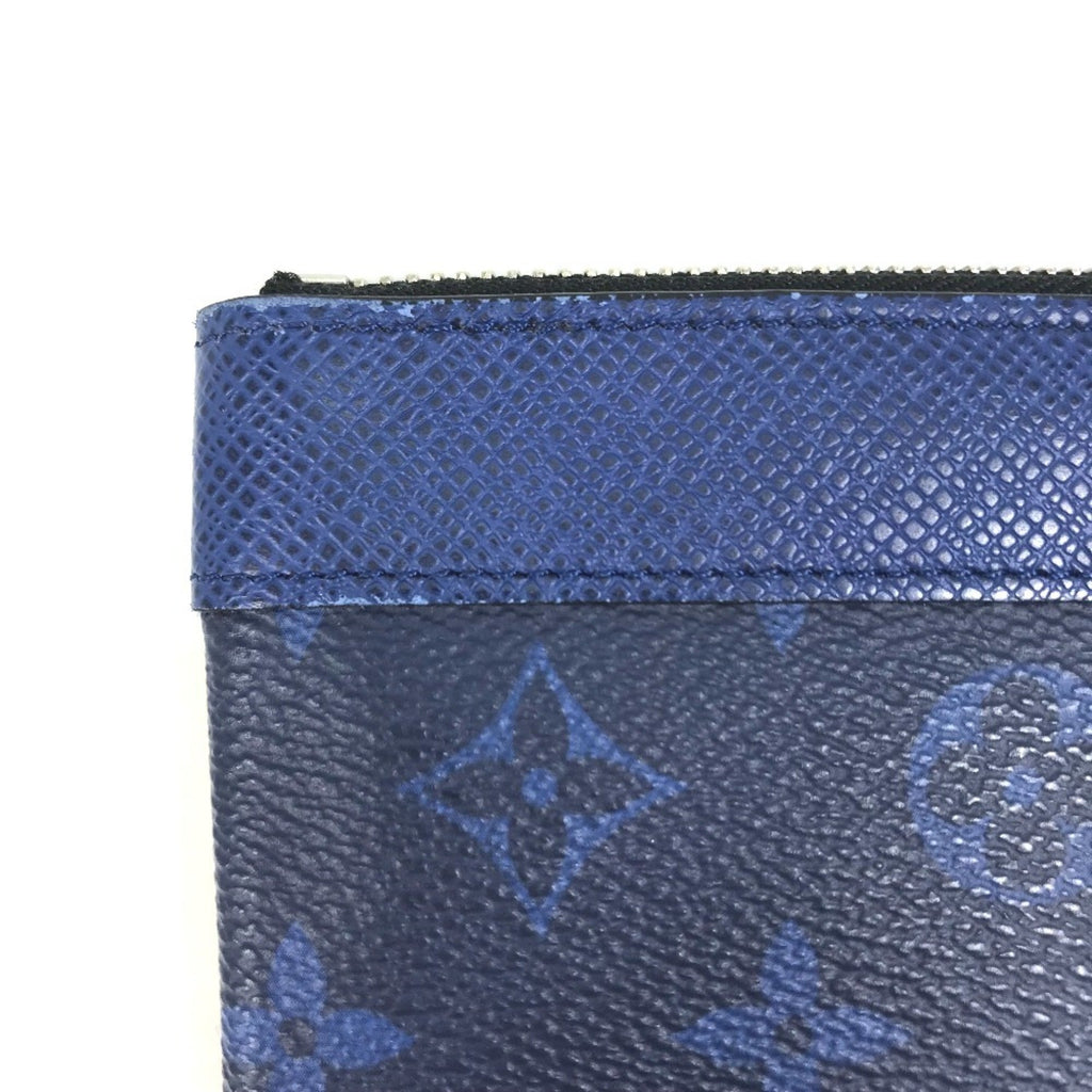 Louis Vuitton Blue Taigarama Clutch Bag Pochette Pouch