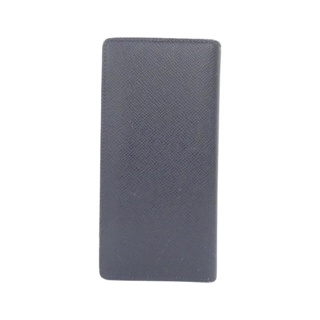 Louis Vuitton Navy Black Leather Long Wallet