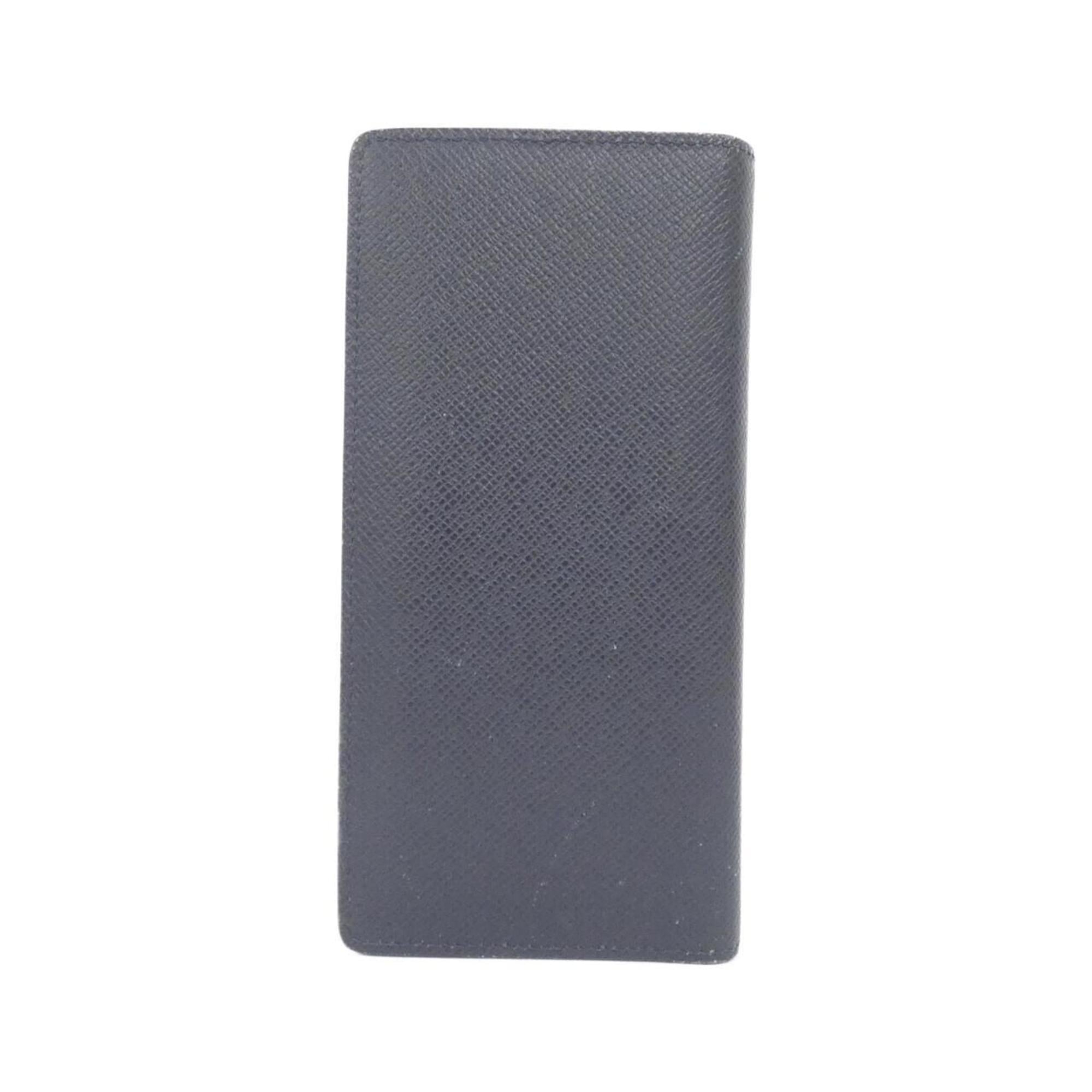Louis Vuitton Navy Black Leather Long Wallet
