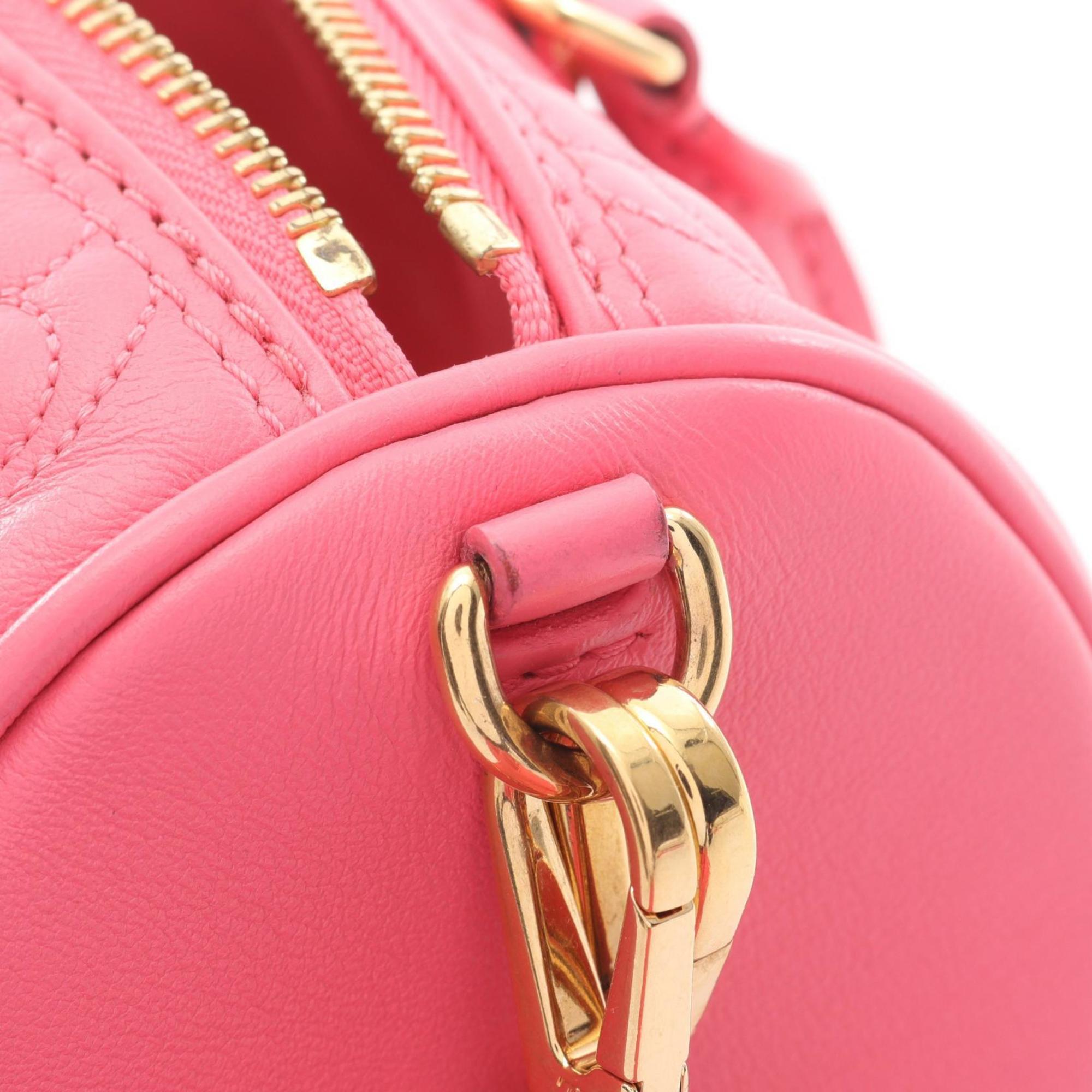 Louis Vuitton Pink Leather Handbag