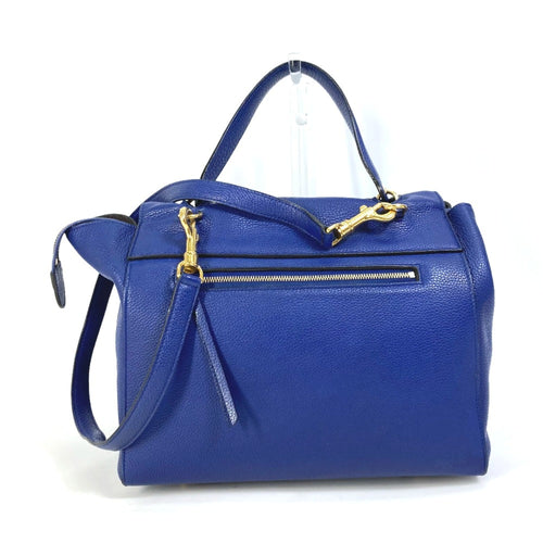 Celine Blue Leather Shoulder Bag