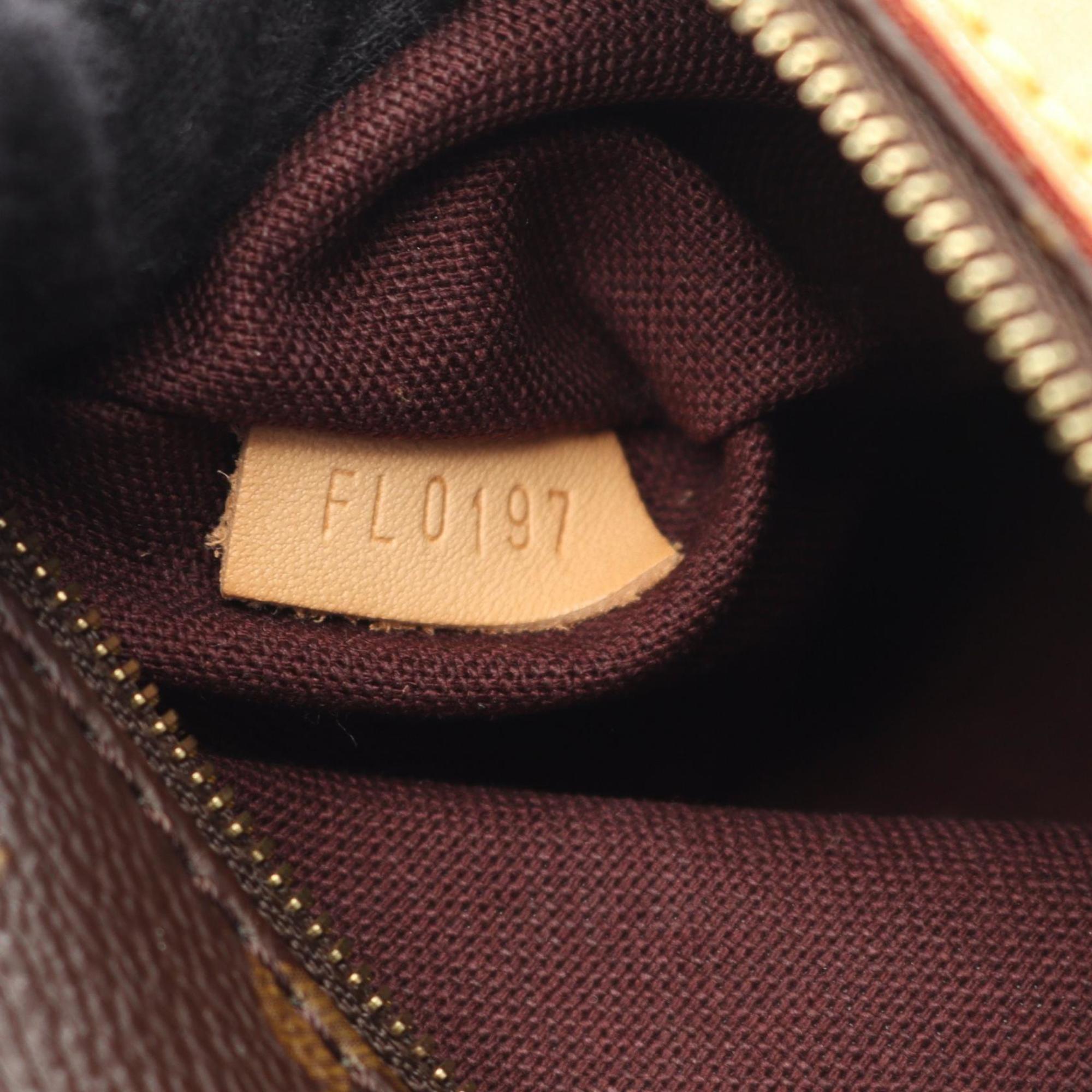Louis Vuitton Brown Coated Canvas Leather Tote Bag