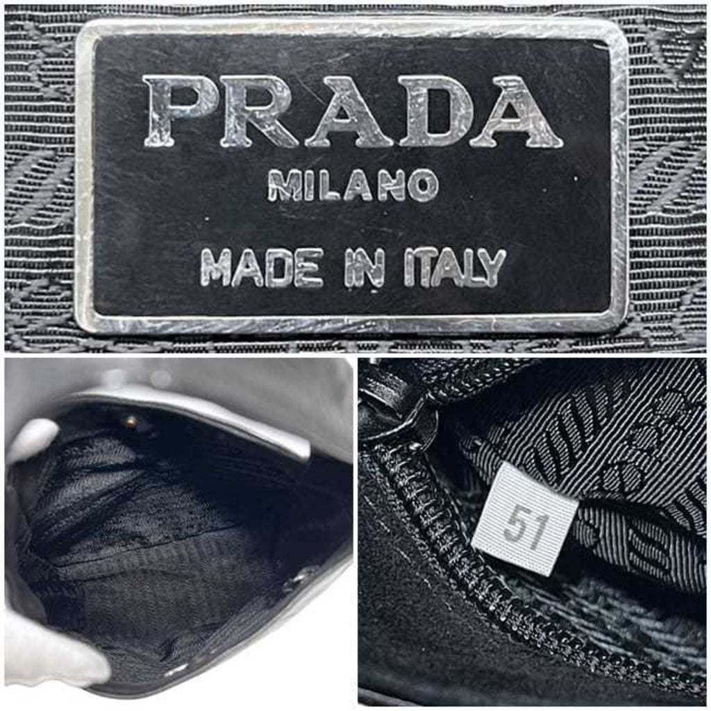 Prada Black Nero Patent Leather Handbag Tote Bag