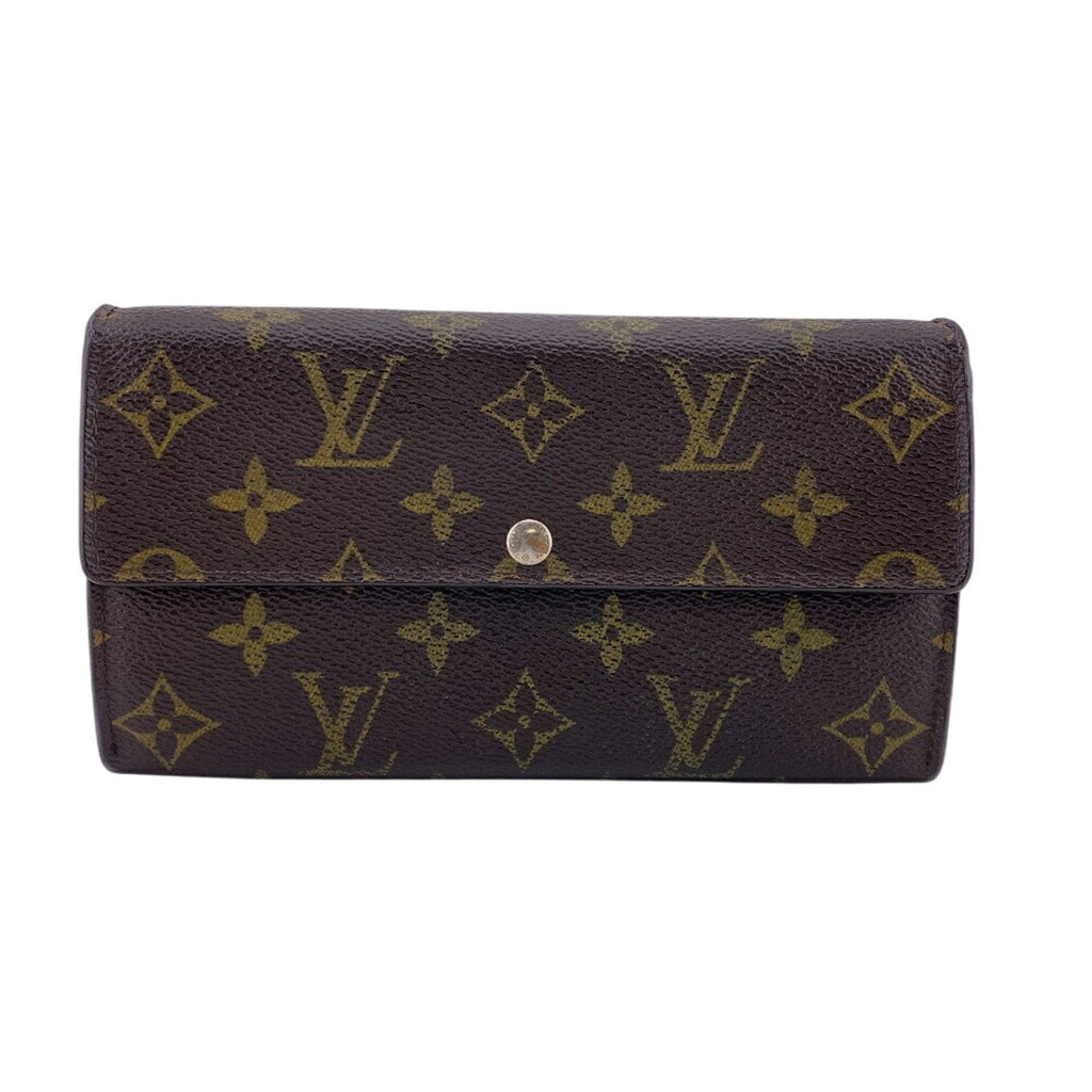 Louis Vuitton Brown Monogram Monogram Leather Long Wallet