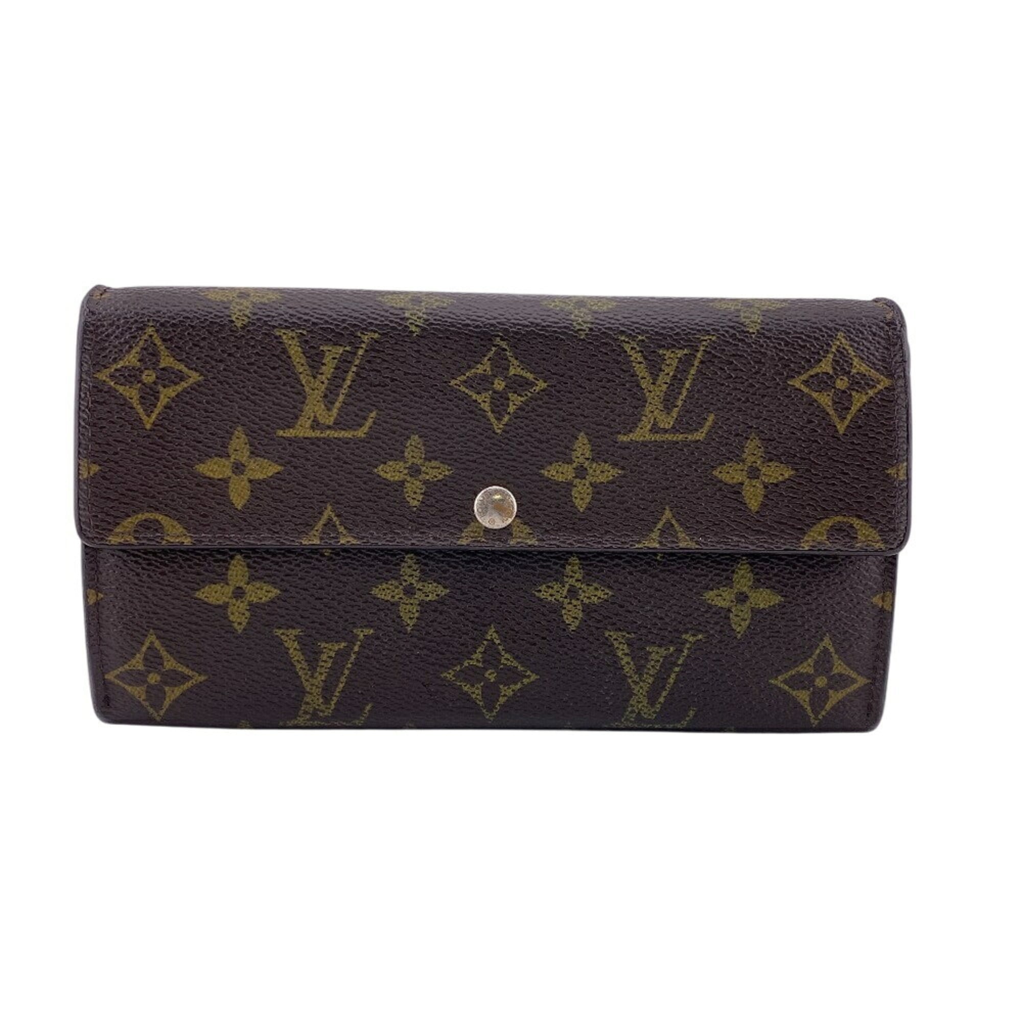 Louis Vuitton Brown Monogram Monogram Leather Long Wallet