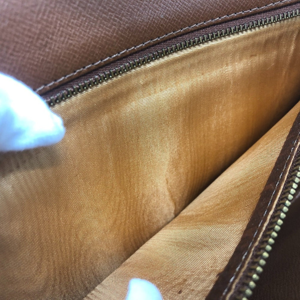 Louis Vuitton Brown Monogram Clutch Bag Pochette Pouch