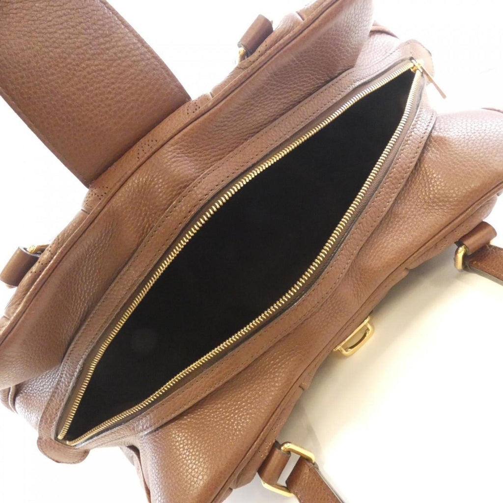 Louis Vuitton Mahina Cognac Leather Shoulder Bag