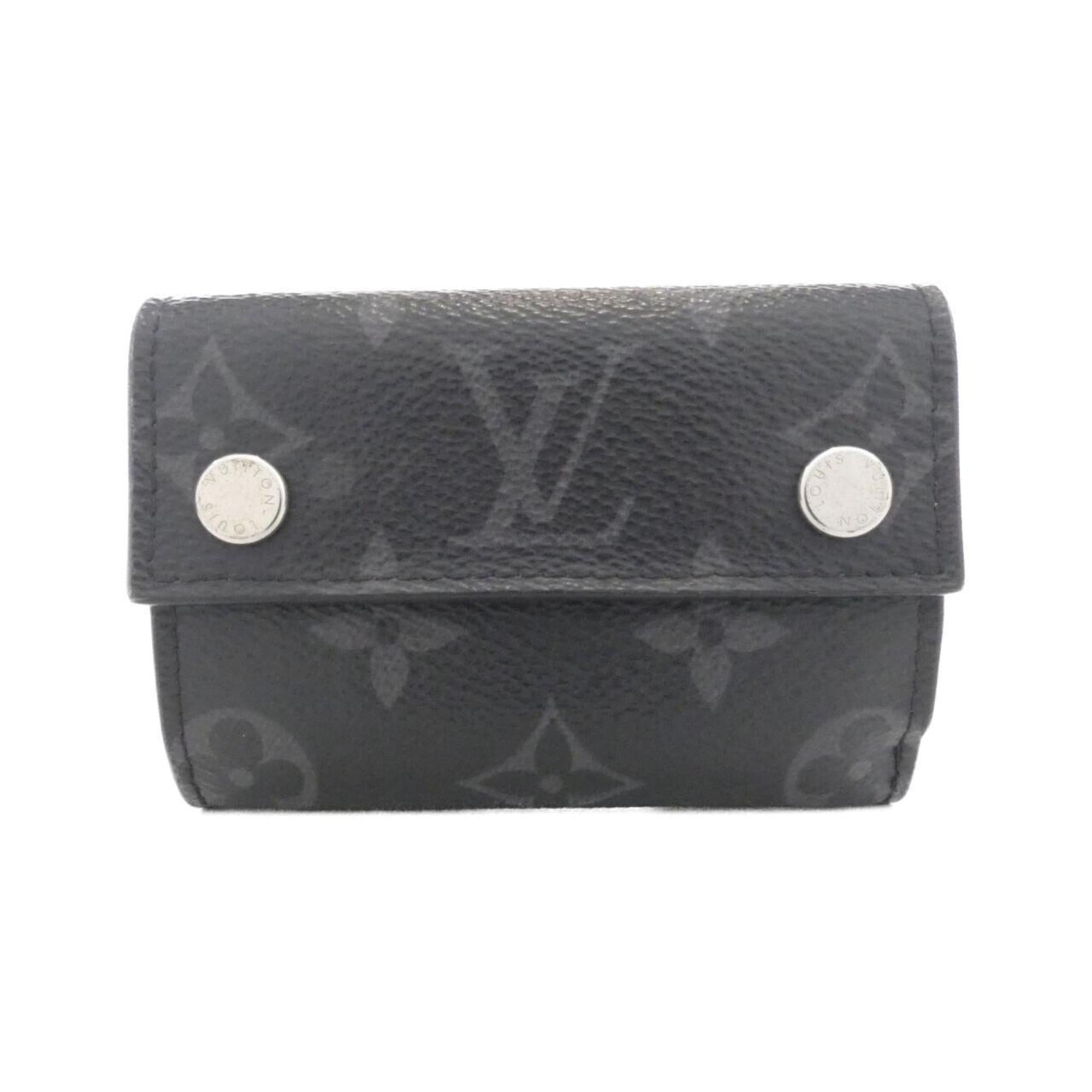 Louis Vuitton Black Coated Canvas Card Wallet