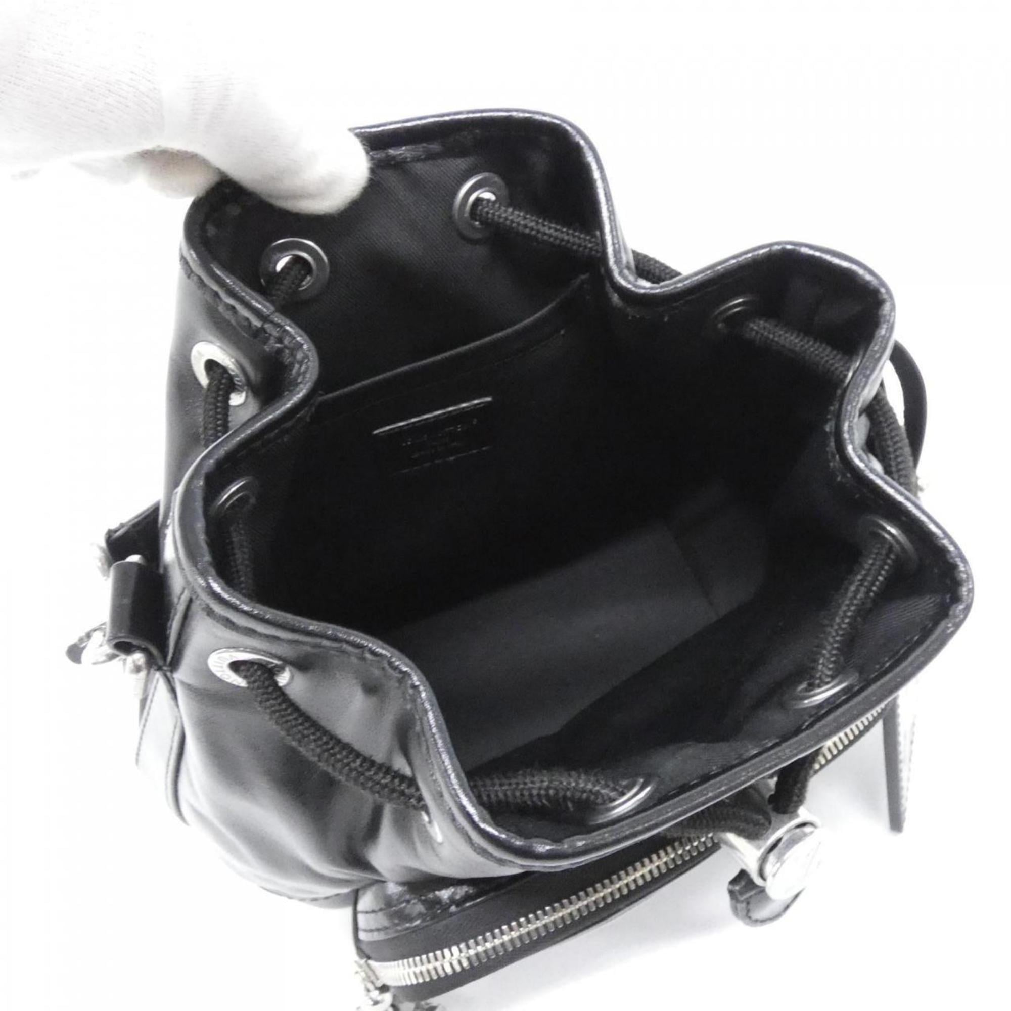 Louis Vuitton Black Leather Shoulder Bag
