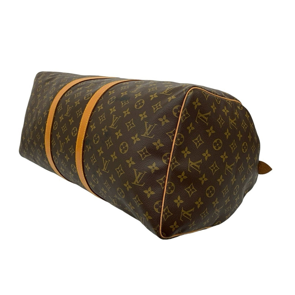 Louis Vuitton Brown Leather Pvc Boston Bag