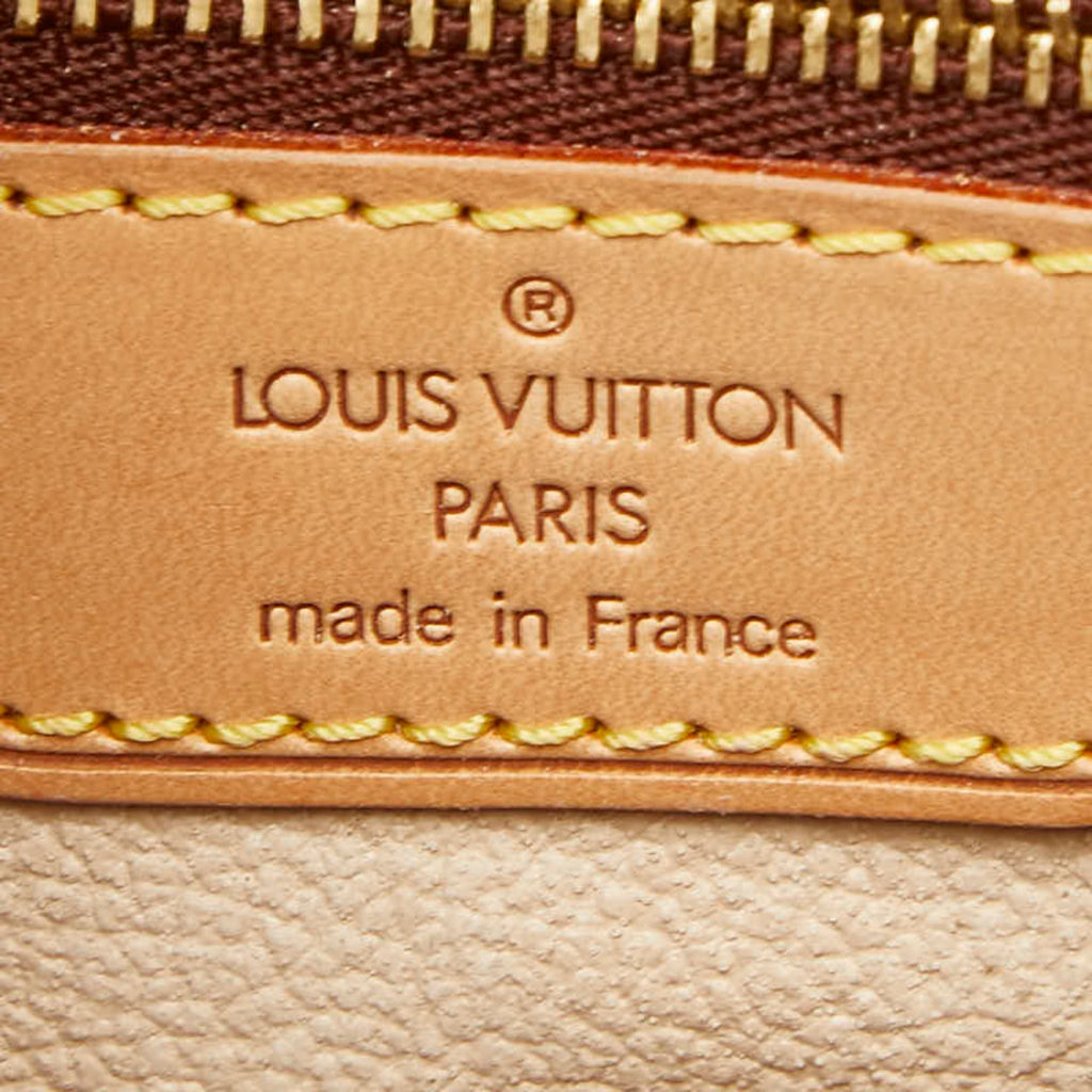 Louis Vuitton Brown Pvc Leather Shoulder Bag Tote Bag