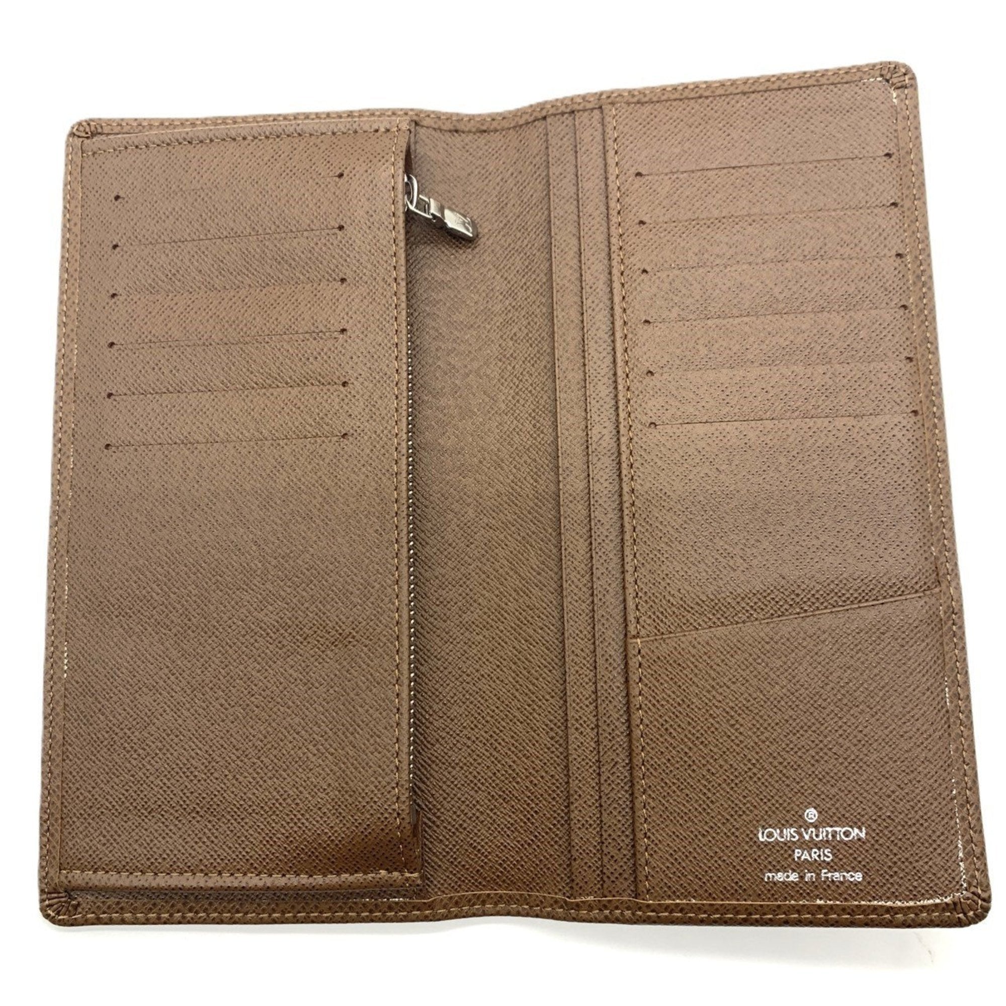 Louis Vuitton Taiga Brown Taiga Leather Wallet