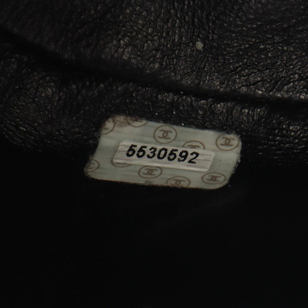 Chanel Black Leather Backpack Handbag