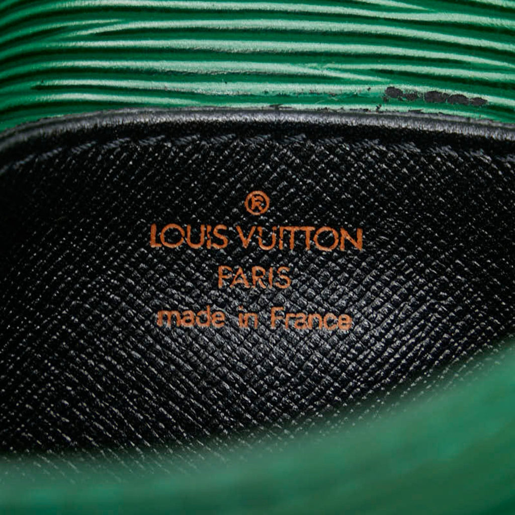 Louis Vuitton Epi Borneo Green Leather Shoulder Bag