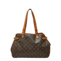Louis Vuitton Brown Pvc Shoulder Bag Tote Bag