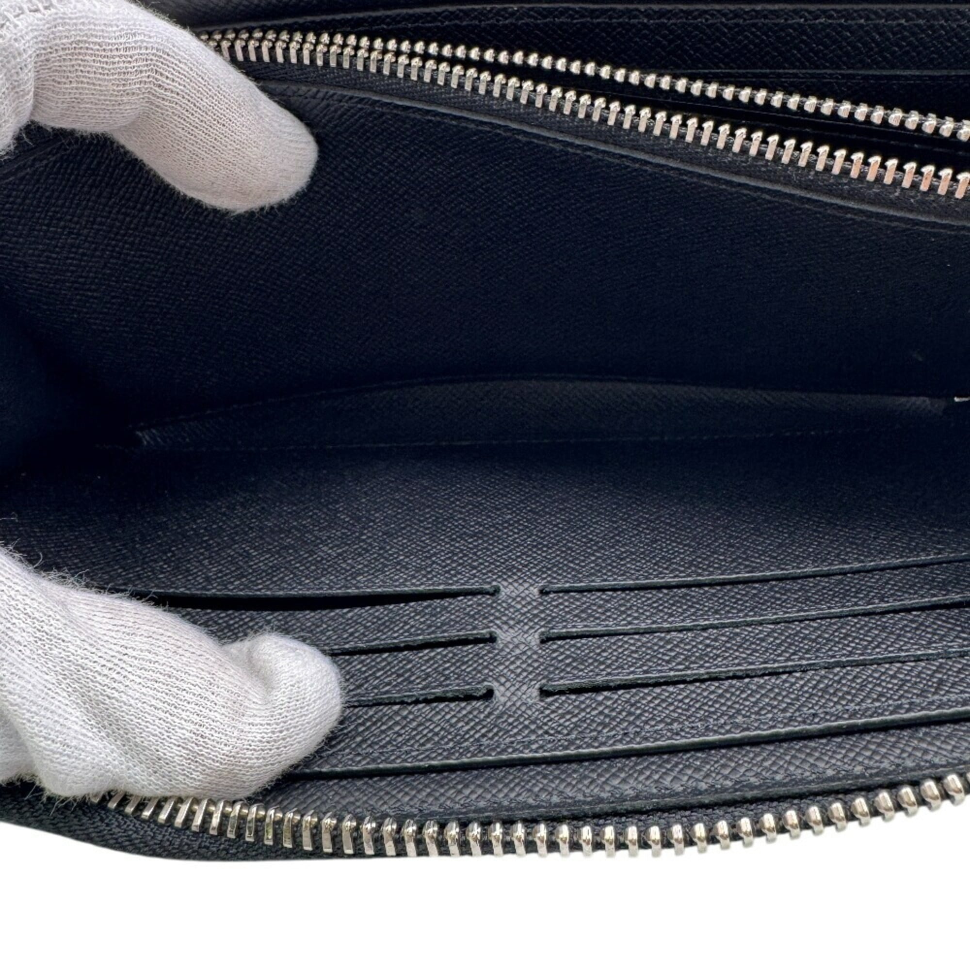 Louis Vuitton Black Leather Long Wallet