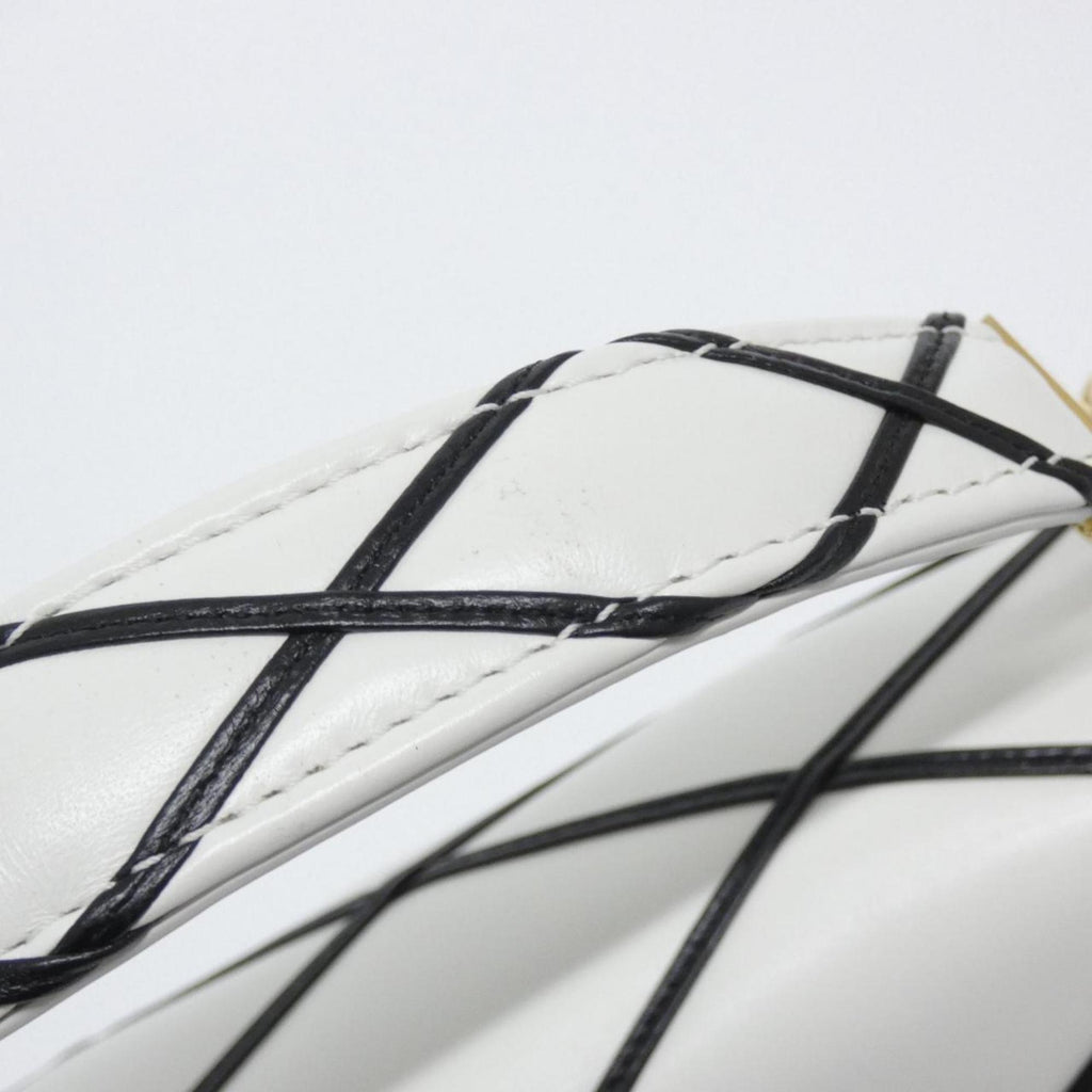 Louis Vuitton Blanc Noir Leather Shoulder Bag