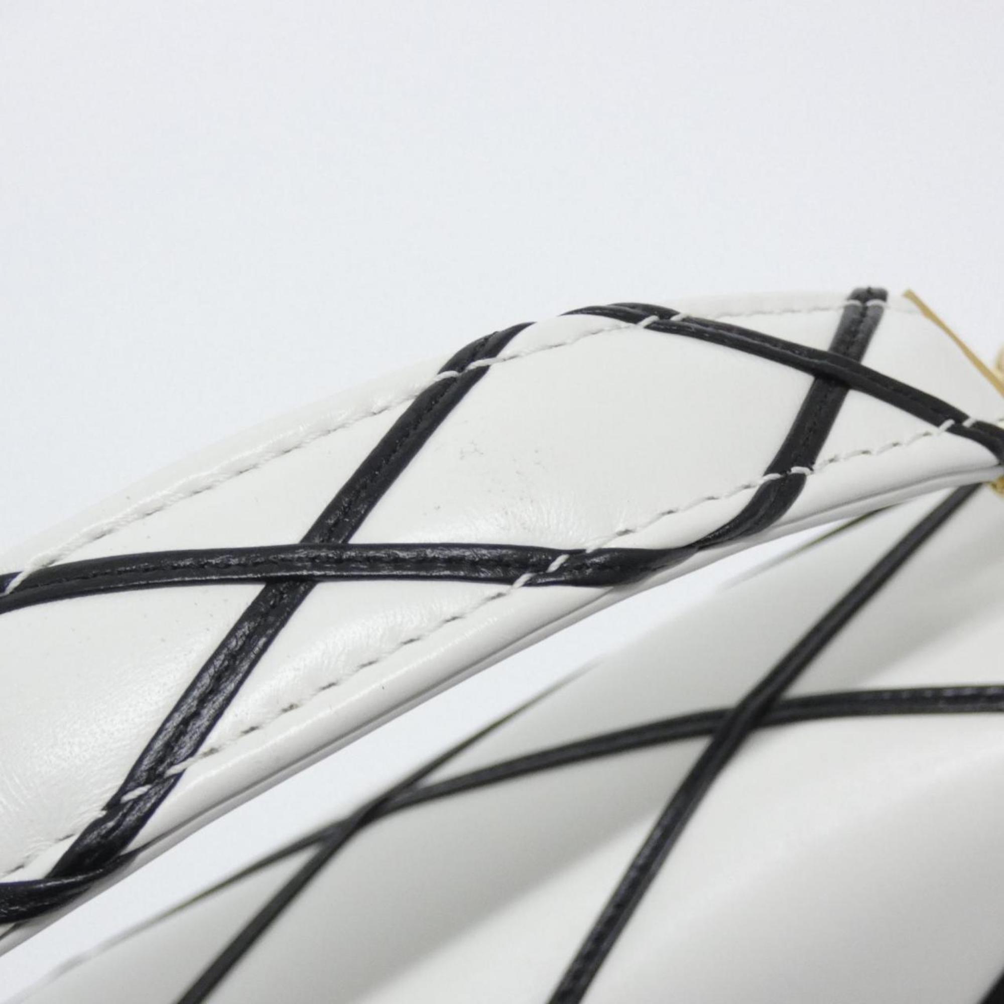 Louis Vuitton Blanc Noir Leather Shoulder Bag