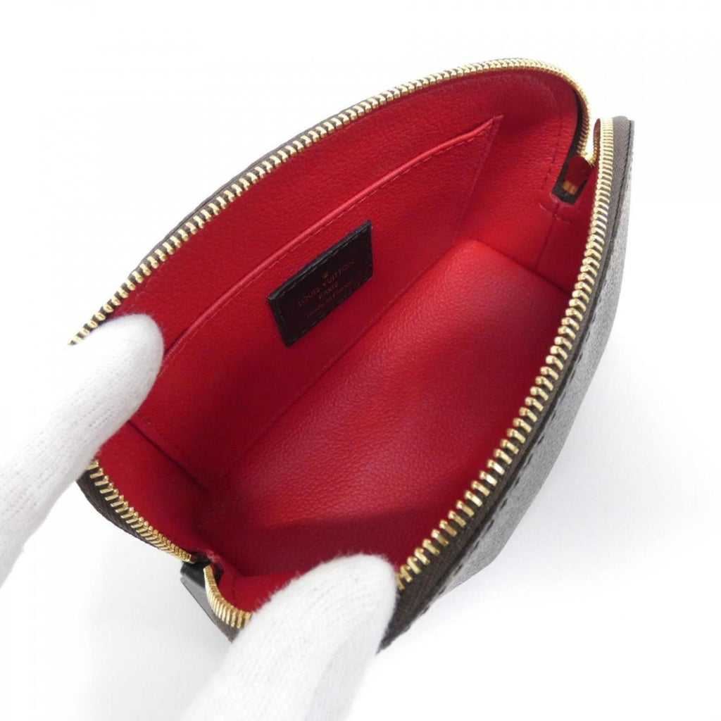 Louis Vuitton Marron Coated Canvas Pouch