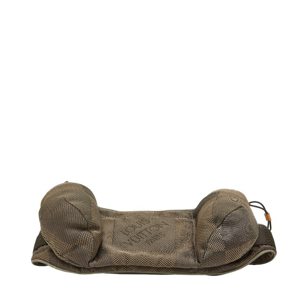 Louis Vuitton Beige Brown Canvas Leather Sling Bag
