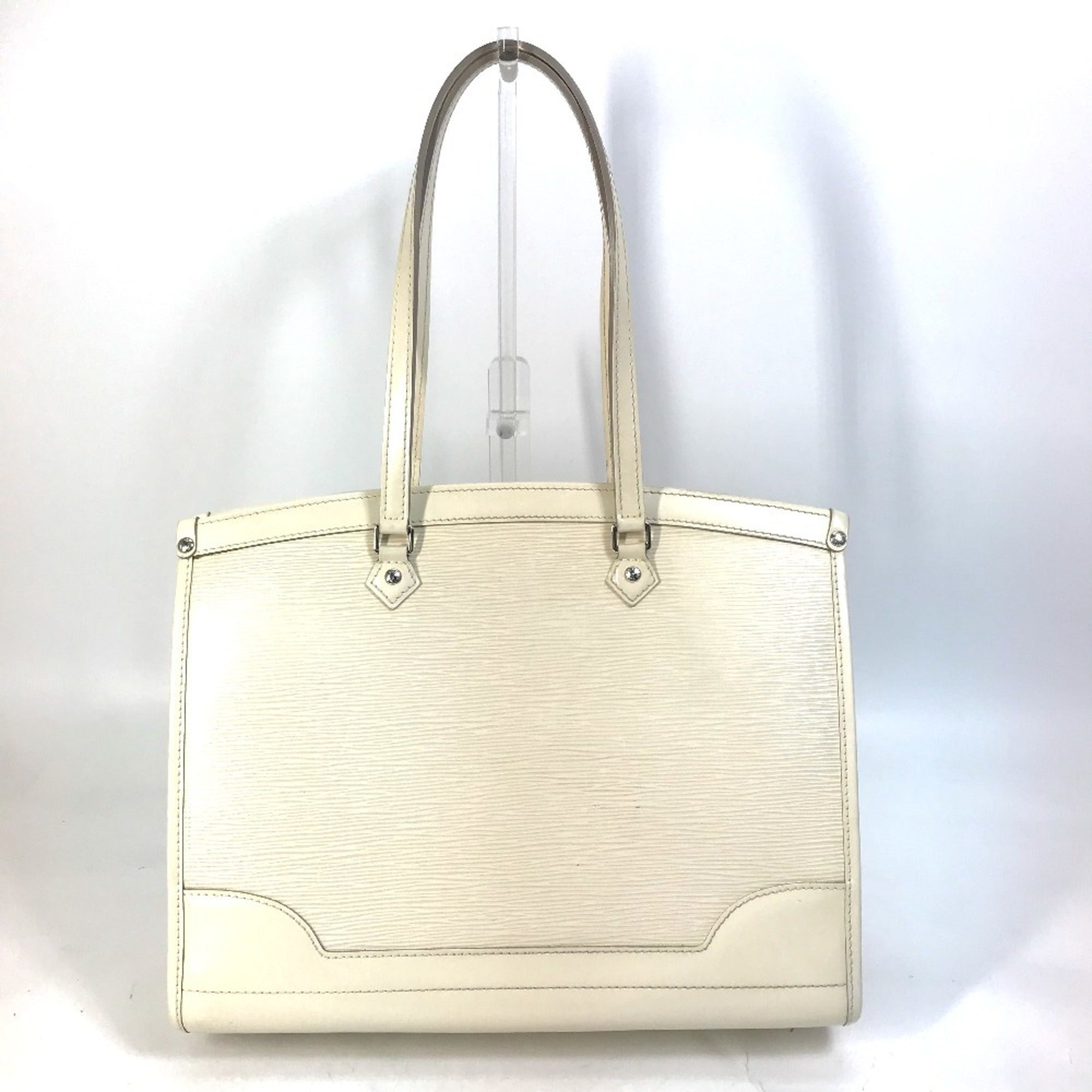 Louis Vuitton Epi Galle Lv Off White White Epi Leather Shoulder Bag Tote Bag