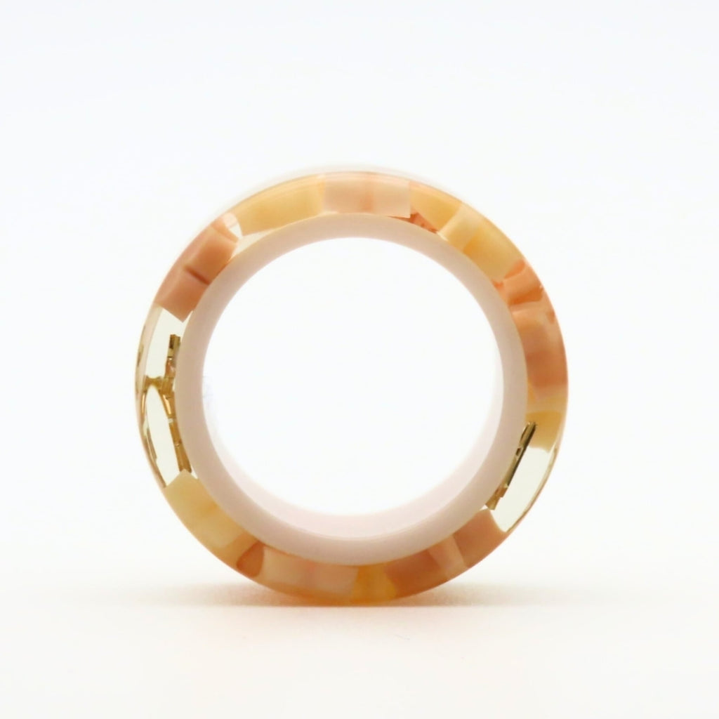 Louis Vuitton Monogram Pink Rose Monogram Resin Band Ring